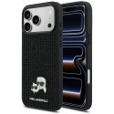Etui Karl Lagerfeld Rhinestones Karl&Choupette Pin do i Phone 17 Pro Max czarny