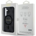 Guess GUHMS24SG4GFRK S24 S921 czarny/black hardcase 4G Collection Leather Metal Logo Mag Safe