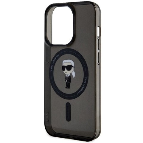 Karl Lagerfeld KLHMP14LHFCKNOK i Phone 14 Pro 6.1" czarny/black hardcase IML Ikonik Mag Safe