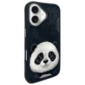 Nimmy etui i Phone 16 6.1" czarny/black Big Eyed Pet 2.0 Panda
