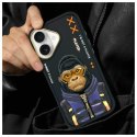 Nimmy etui i Phone 16 6.1" czarny/black Cool&Cute 2.0 Monkey