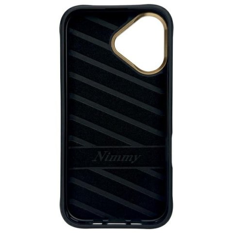 Nimmy etui i Phone 16 6.1" czarny/black Glasses Cool Dog