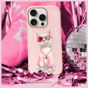 Nimmy etui i Phone 16 Pro Max 6.9" różowy/pink Glasses Cool Cat
