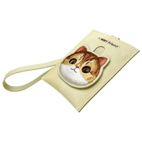 Nimmy portfel na karty khaki Big Eyed Pet 2.0 Cat