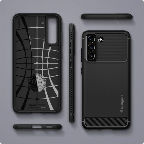 Etui Spigen Rugged Armor do Galaxy S21 FE - Matowe Czarne
