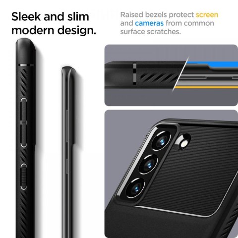 Etui Spigen Rugged Armor do Galaxy S21 FE - Matowe Czarne