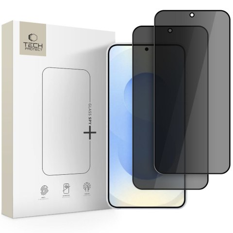 Szkło Prywatyzujące Tech-Protect Glass Spy+ 2-Pack do Galaxy S26 - Prywatyzujące