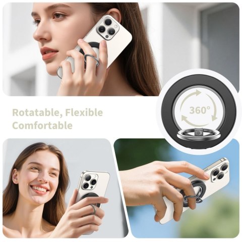 Tech-Protect MMR600 Magnetic MagSafe phone ring Satynowy czarny