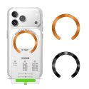 Tech-Protect MMP-210 Magnetic MagSafe ring 2-pack Czarno-kosmiczny pomarańcz