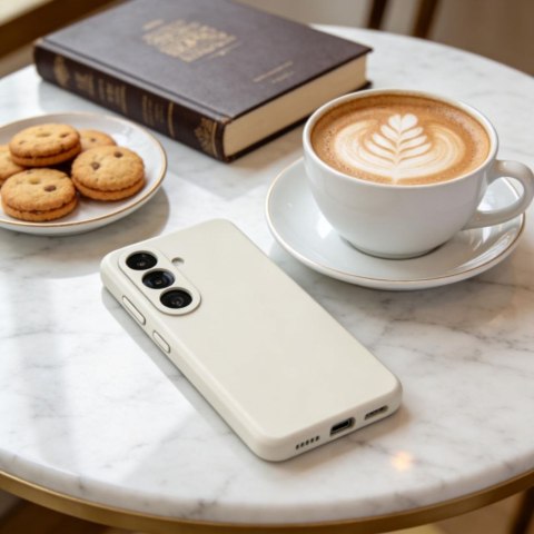 Tech-Protect Silicone MagSafe etui do Galaxy S26+ Plus cosmic latte