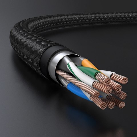 Kabel Ugreen NW150 80424 Ethernet RJ45 Cat 7 10Gbps 3m - czarny