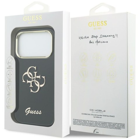 Etui Guess IML 4G Script Metal do i Phone 17 Pro czarny