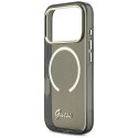 Etui Guess IML Script Metal Mag Safe do i Phone 17 Pro Max czarny