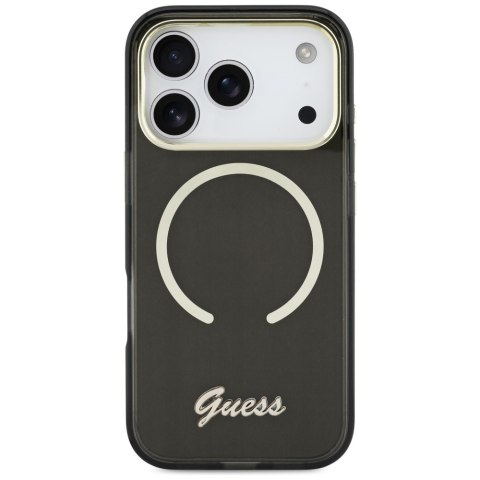 Etui Guess IML Script Metal Mag Safe do i Phone 17 Pro czarny