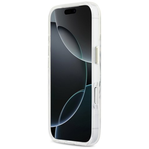 Etui Guess IML Script Metal Mag Safe do i Phone 17 Pro przezroczysty