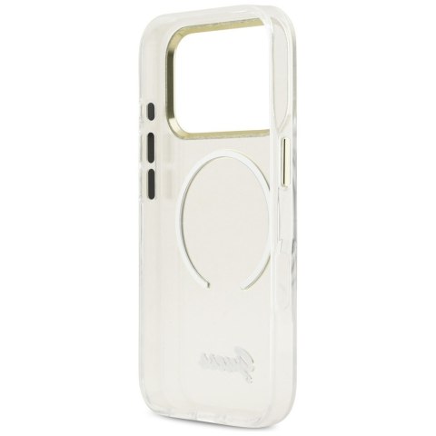 Etui Guess IML Script Metal Mag Safe do i Phone 17 Pro przezroczysty
