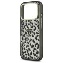 Etui Guess Leopard Glitter Mag Safe do i Phone 17 Pro Max czarny