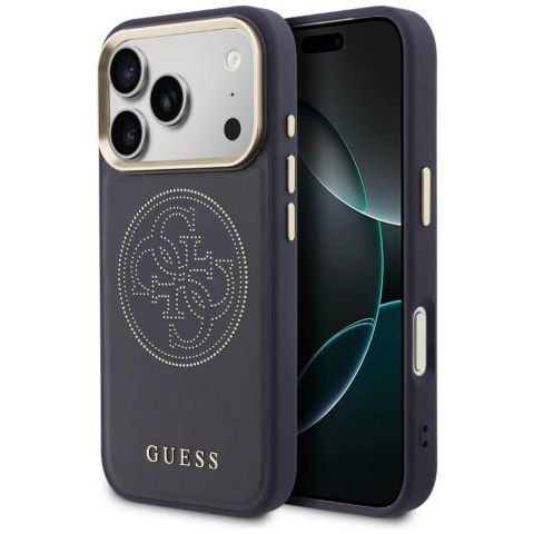 Etui Guess Perforated 4G Mag Safe do i Phone 17 Pro Max niebieski