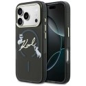 Etui Karl Lagerfeld IML Choupettes Karl Script Logo Mag Safe do i Phone 17 Pro czarny