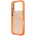 Etui Karl Lagerfeld IML Choupettes Karl Script Logo Mag Safe do i Phone 17 Pro pomarańczowy