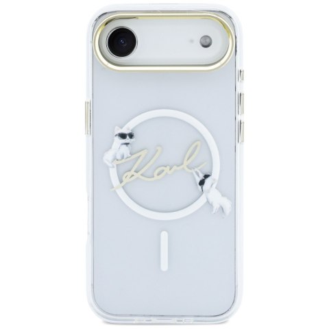 Etui Karl Lagerfeld IML Choupettes Karl Script Logo Mag Safe do i Phone Air przezroczysty