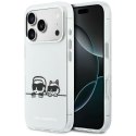 Etui Karl Lagerfeld IML Karl & Choupette Peekaboo Logo Mag Safe do i Phone 17 Pro biały