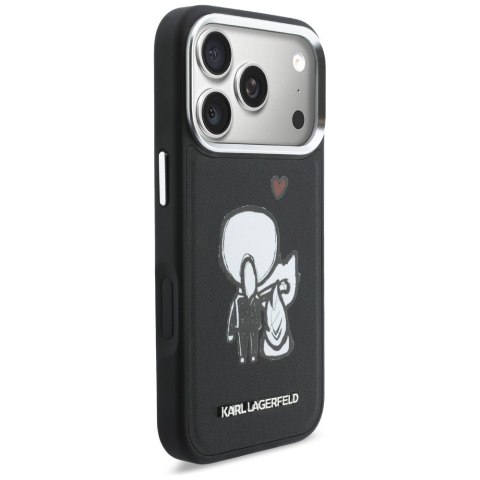 Etui Karl Lagerfeld Karl & Choupette Back Logo Mag Safe do i Phone 17 Pro Max czarny