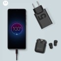 Ładowarka sieciowa Motorola Turbo Power 50W Dual USB-C/USB-A z kablem USB-C 1m czarny