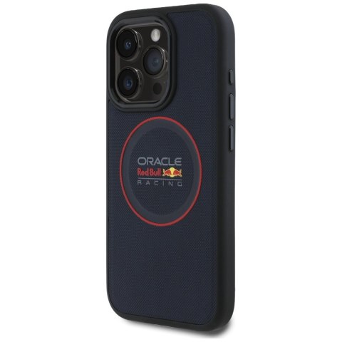 Red Bull RBHMP15X24PUILVR i Phone 15 Pro Max 6.7" hardcase granatowy/navy Leather Red Ring Mag Safe