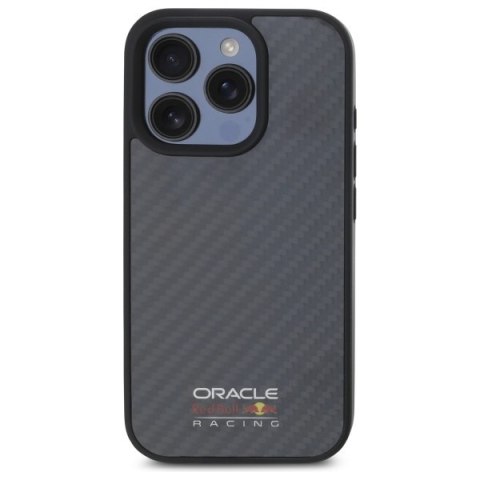 Red Bull RBHMP16X24CFILSK i Phone 16 Pro Max 6.9" hardcase czarny/black Carbon Fiber Shiny Logo Mag Safe