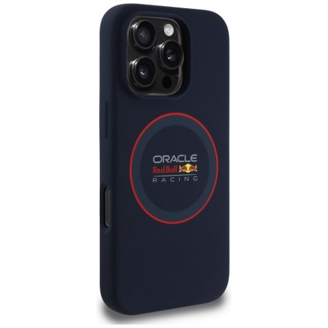 Red Bull RBHMP16X24SIILVR i Phone 16 Pro Max 6.9" hardcase granatowy/navy Silicone Red Ring Mag Safe