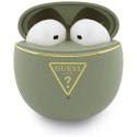 Słuchawki TWS Guess Gold Line Triangle khaki