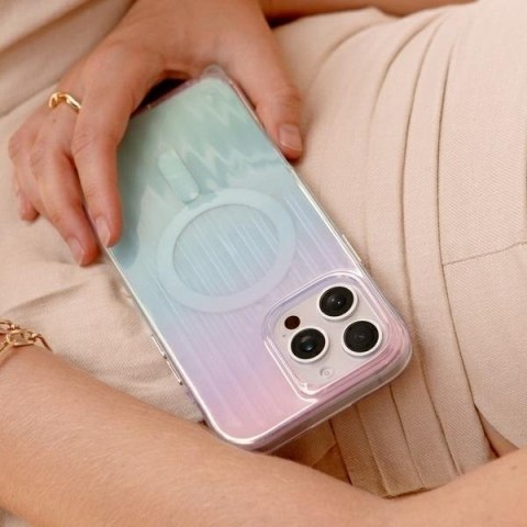 UNIQ etui Coehl Linear i Phone 16 6.1" Magnetic Charging opal/iridescent