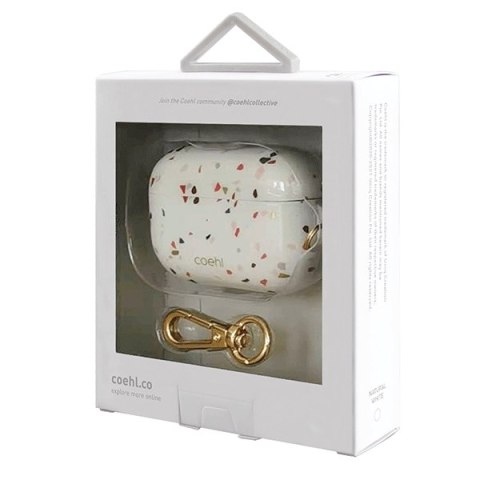 UNIQ etui Coehl Terrazzo Air Pods Pro biały/natural white