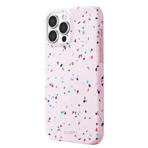 UNIQ etui Coehl Terrazzo i Phone 13 Pro Max 6,7" różowy/blush pink