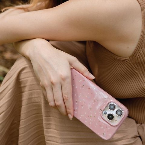 UNIQ etui Coehl Terrazzo i Phone 14 Pro6,1" piaskowy/sandstone