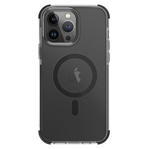 UNIQ etui Combat i Phone 14 Pro Max6,7" Magclick Charging czarny/concrete charcoal