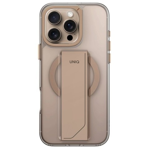 UNIQ etui Heldro Max i Phone 16 Pro 6.3" Magclick Charging złoty/taupe gold