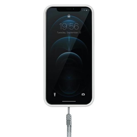 UNIQ etui Heldro i Phone 12/12 Pro 6,1"biały/natural frost Antimicrobial