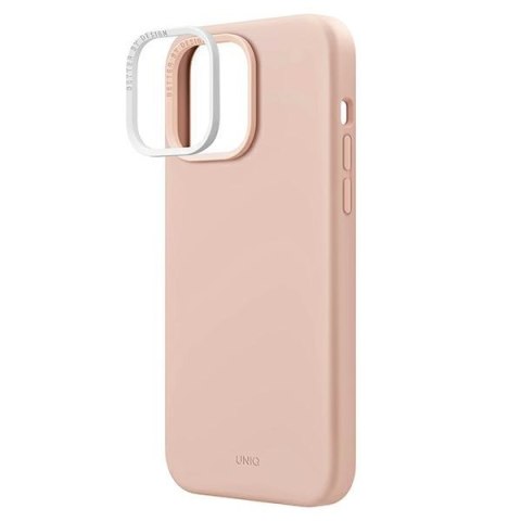 UNIQ etui Lino i Phone 14 Pro Max 6,7"różowy/pink blush