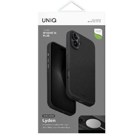 UNIQ etui Lyden i Phone 16 Plus 6.7" Magclick Charging czarny/dallas black