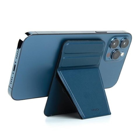 UNIQ Lyft magnetyczny stojak na telefonsnap-on stand and card holder niebieski/blue