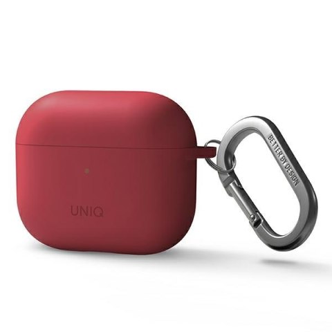UNIQ etui Nexo Air Pods 3 gen + Ear Hooks Silicone czerwony/coral