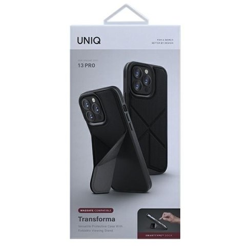 UNIQ etui Transforma i Phone 13 Pro / 136,1" czarny/ebony black Mag Safe
