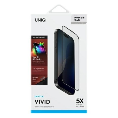 UNIQ Optix Vivid i Phone 16 Plus / 15 Plus / 14 Pro Max 6.7" clear szkło hartowane z aplikatorem