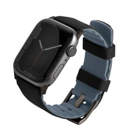 UNIQ pasek Linus Apple Watch Series 1/2/3/4/5/6/7/8/9/SE/SE2/SE3 38/40/41mm. Airosoft Silicone czarny/midnight black