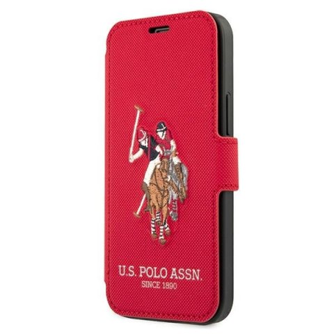 US Polo USFLBKP12SPUGFLRE i Phone 12 mini5,4" czerwony/red book Polo Embroidery Collection