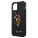 US Polo USHCP12LPUGFLBK i Phone 12 Pro Max 6,7" czarny/black Polo Embroidery Collection