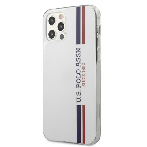 US Polo USHCP12MPCUSSWH i Phone12/12 Pro 6,1" biały/white Tricolor Collection