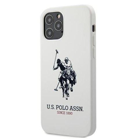 US Polo USHCP12MSLHRWH i Phone 12/12 Pro6,1" biały/white Silicone Collection